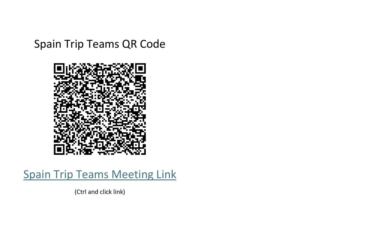 Spain Trip QR/Link